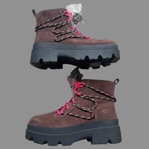 Ugg Brisbane Lace Up Women's Boot Size 10 NWOB Brown/Black